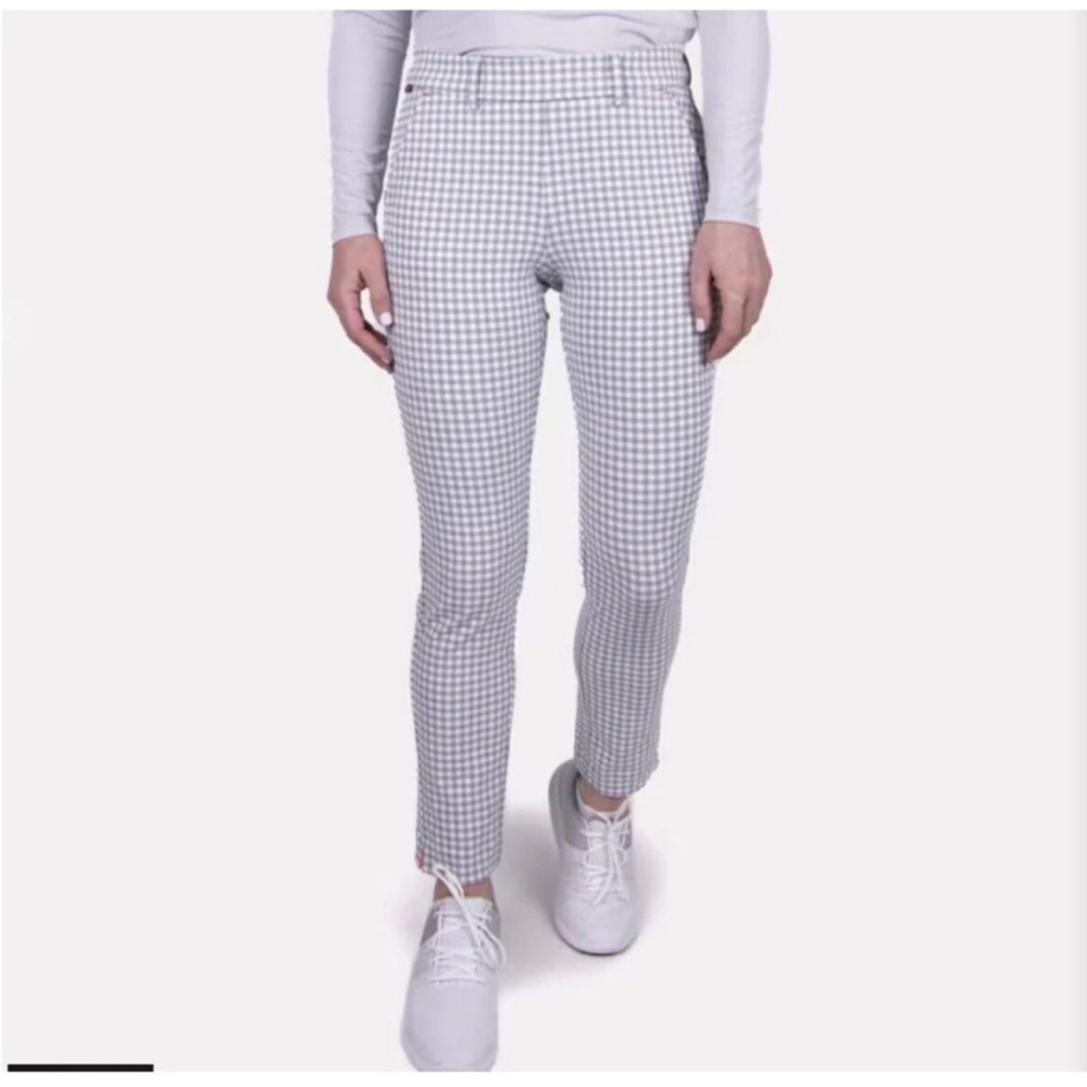 KJUS Checkered Women Ikala 7/8 Tregg Pattern Pants NWT Sz 38/M‎